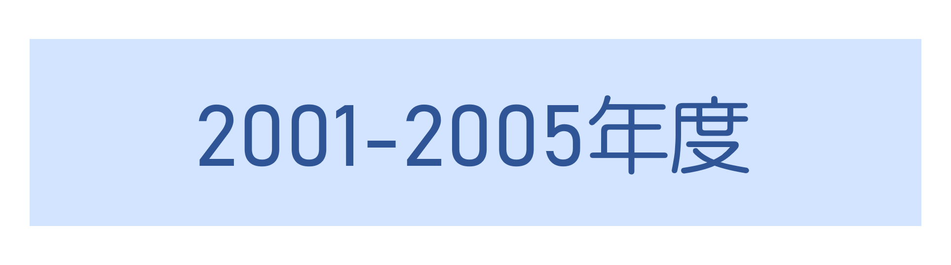 2001-2005年度