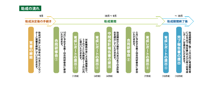 助成の流れ（図）